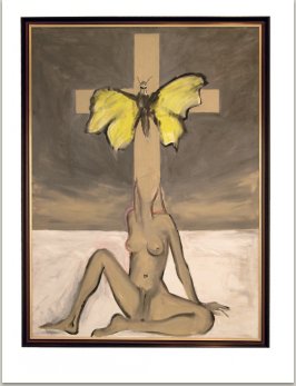 Maří Magdalena I., 2001, akryl na plátně, 200x145 cm