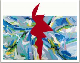 Dav 2, 1988-1989, akryl na plátně a dřevotřísce, 200x300 cm