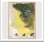 U tří znaků, 2001, akryl a umělá hmota na plátně, 200x145 cm