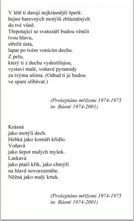 Prošeptáno mřížemi, 1974-1975 