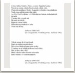 Asibásně Etwagedichte Probable poems, německý překlad M. Spielmann  anglický Paul Wilson Copyright M. Knížák, 1982