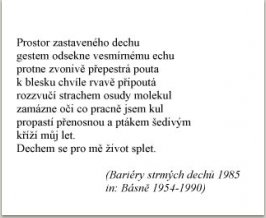 Bariéry strmých dechů, 1985