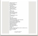 Zcizené básně, 1995-1996 