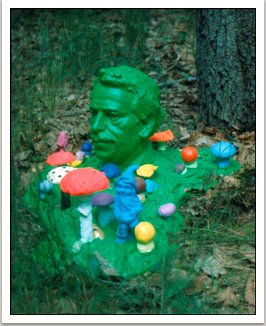 Česká krajina, 1990, akryl, umělá hmota, 39x64x88 cm