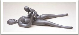 Madona, 1993, laminát a nitroemail, 48x162x60 cm