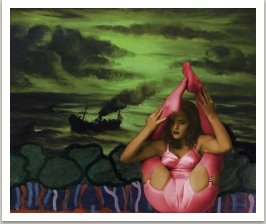 Romantická plavba, 1996-1997 ze série Počítačových obrazů, 100x125 cm