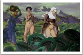 Tři grácie, ze série Počítačových obrazů, 1996-1997, 100x145 cm 