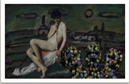 Pištec za ranního svítání, ze série Počítačových obrazů,  1996-1997, 100x145 cm