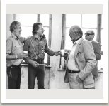 Západní Berlín 1979, zleva Rudolf Valenta+MK+Jan Kotík+Jiří Kolář