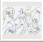 Omalovánky pro nové pohlaví, 2018 (fix a akvarel na papíře) 50x70 cm