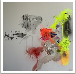 IA AI 2024, akryl a uhel na plátně, 150x150 cm